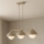Brilagi - Lampadario a sospensione con cavo COSMO 3xE27/60W/230V beige/oro