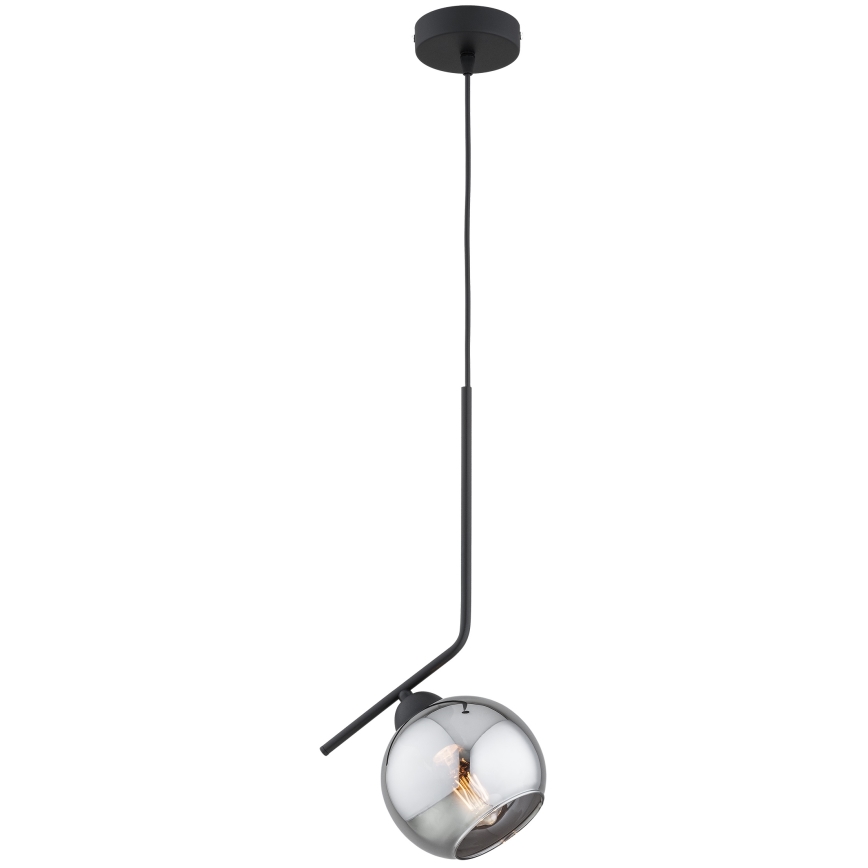 Brilagi - Lampadario a sospensione con cavo DIOR 1xE27/60W/230V nero/grigio fumé