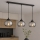 Brilagi - Lampadario a sospensione con cavo DIOR 3xE27/60W/230V nero/grigio fumé