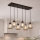 Brilagi - Lampadario a sospensione con cavo DIOR 6xE27/60W/230V nero/grigio fumé
