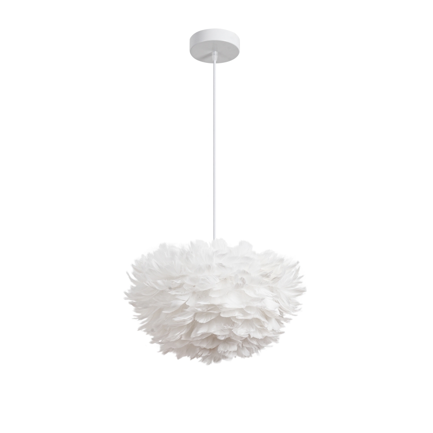 Brilagi - Lampadario a sospensione con cavo FEATHER 3xE27/40W/230V, Ø 40 cm, bianco