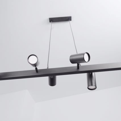 Brilagi - Lampadario LED RGBW dimmerabile a sospensione su cavo SELE 6xGU10/6,5W/230V 2700-6500K nero + telecomando