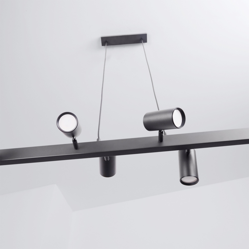 Brilagi - Lampadario LED RGBW dimmerabile a sospensione su cavo SELE 6xGU10/6,5W/230V 2700-6500K nero + telecomando