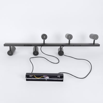 Brilagi - Lampadario LED RGBW dimmerabile a sospensione su cavo SELE 6xGU10/6,5W/230V 2700-6500K nero + telecomando