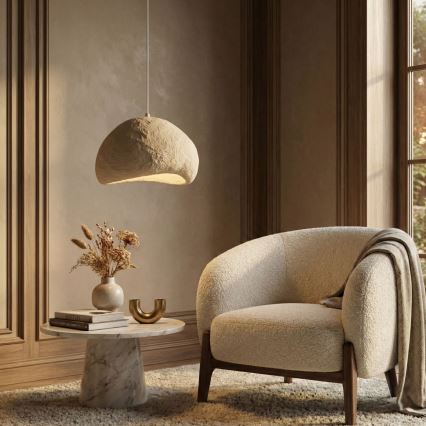 Brilagi - Lampadario a sospensione con cavo LOVAL 1xE27/40W/230V Ø 50 cm beige