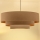 Brilagi - Lampadario a sospensione con cavo LUNETA 3xE27/60W/230V, Ø 80 cm, beige/oro