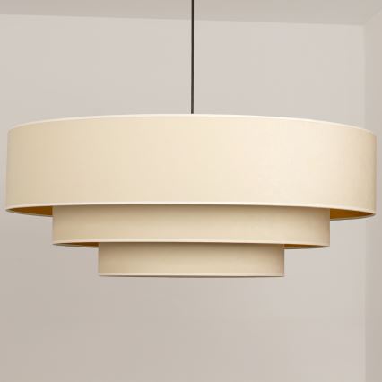 Brilagi - Lampadario a sospensione con cavo LUNETA 3xE27/60W/230V Ø 80 cm crema/oro