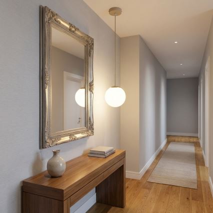Brilagi - Lampadario a sospensione con cavo MILO ECRU 1xE27/60W/230V beige/oro