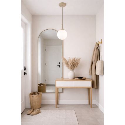 Brilagi - Lampadario a sospensione con cavo MILO ECRU 1xE27/60W/230V beige/oro