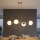 Brilagi - Lampadario a sospensione con cavo MILO ECRU 4xE27/60W/230V beige/oro