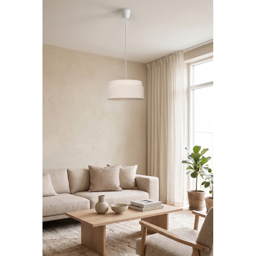 Brilagi - Lampadario a sospensione con cavo PADOVA 1xE27/60W/230V Ø 40 cm colore crema