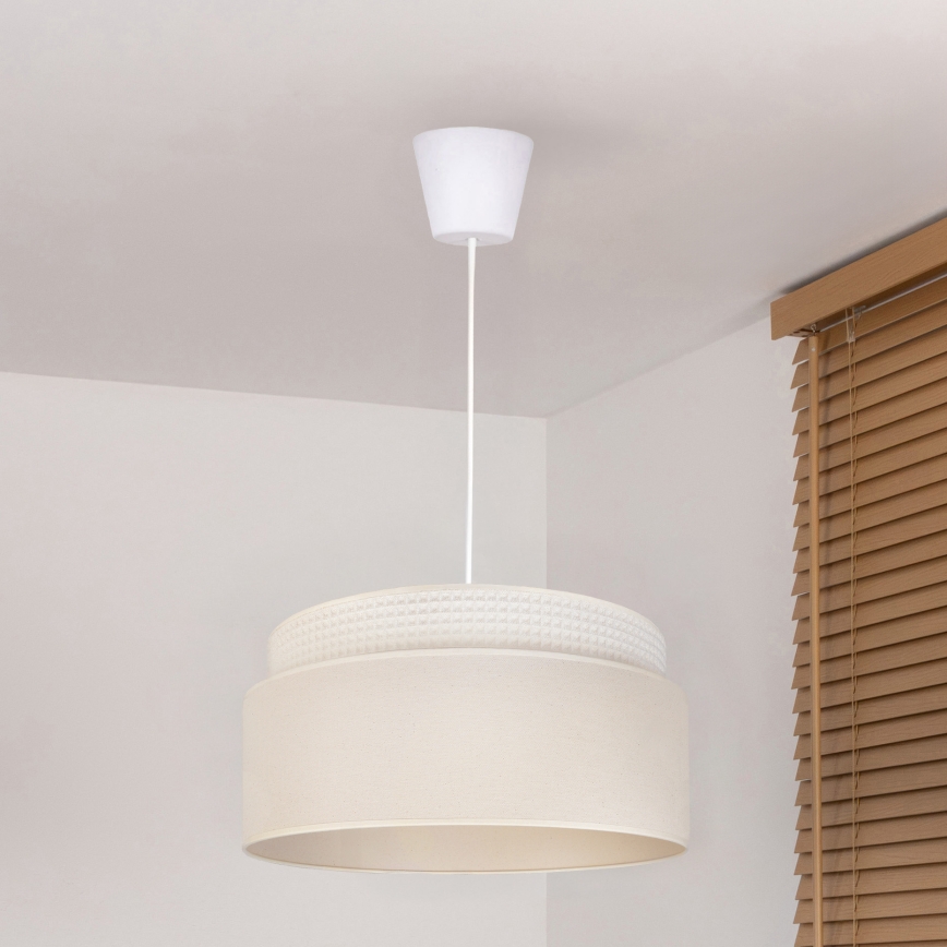 Brilagi - Lampadario a sospensione con cavo PADOVA 1xE27/60W/230V Ø 40 cm colore crema