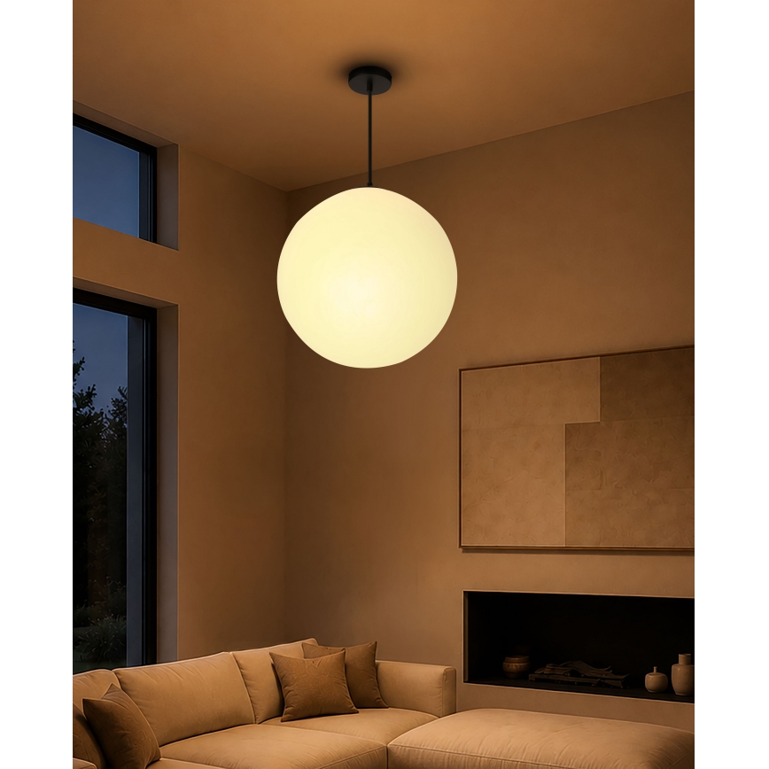 BRILAGI - Lampadario a sospensione con cavo POLOS 1xE27/40W/230V Ø 40 cm nero