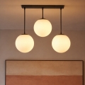 BRILAGI - Lampadario a sospensione con cavo POLOS 3xE27/40W/230V nero