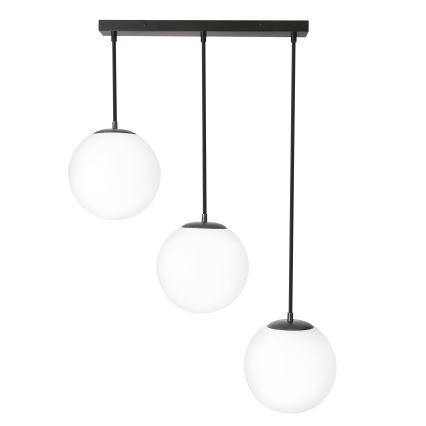 BRILAGI - Lampadario a sospensione con cavo POLOS 3xE27/40W/230V nero