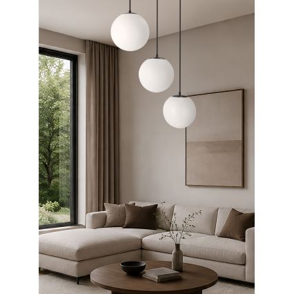 BRILAGI - Lampadario a sospensione con cavo POLOS 3xE27/40W/230V nero