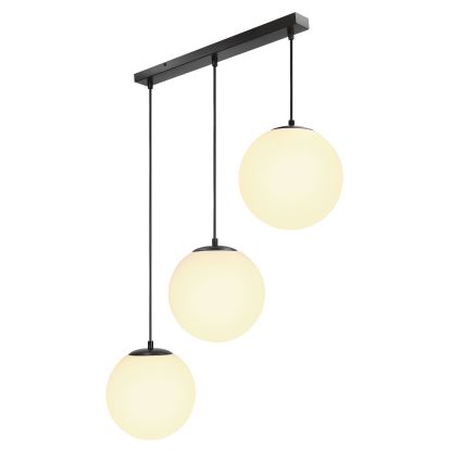 BRILAGI - Lampadario a sospensione con cavo POLOS 3xE27/40W/230V nero