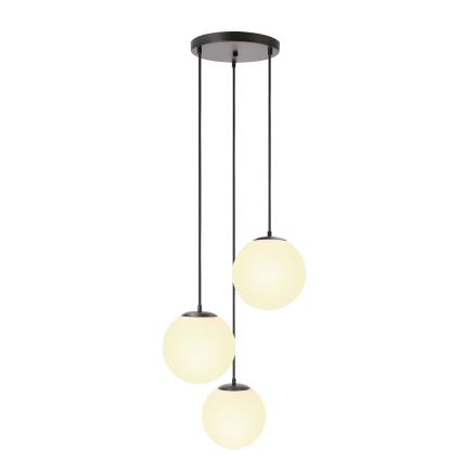 BRILAGI - Lampadario a sospensione con cavo POLOS 3xE27/40W/230V Ø 42 cm nero