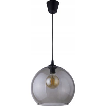 BRILAGI - Lampadario a sospensione con cavo QUADRA 1xE27/60W/230V nero/grigio fumé