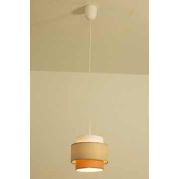 Brilagi - Lampadario a sospensione con cavo RESNA 1xE27/60W/230V diam. 20 cm crema/beige