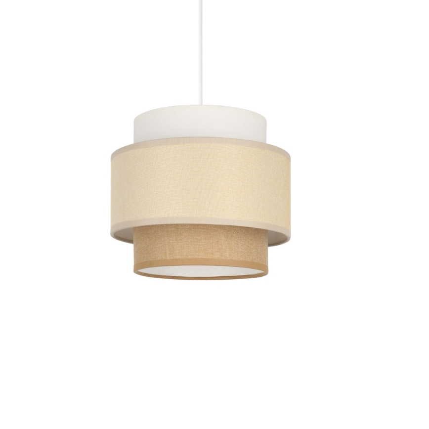 Brilagi - Lampadario a sospensione con cavo RESNA 1xE27/60W/230V diam. 20 cm crema/beige