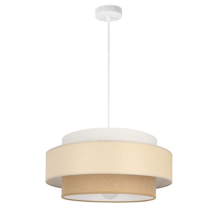 Brilagi - Lampadario a sospensione con cavo RESNA 1xE27/60W/230V Ø 40 cm crema/beige
