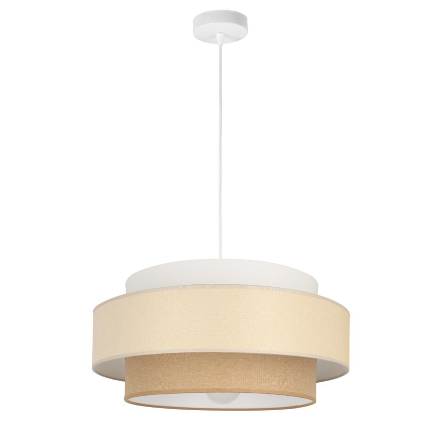 Brilagi - Lampadario a sospensione con cavo RESNA 1xE27/60W/230V Ø 40 cm crema/beige