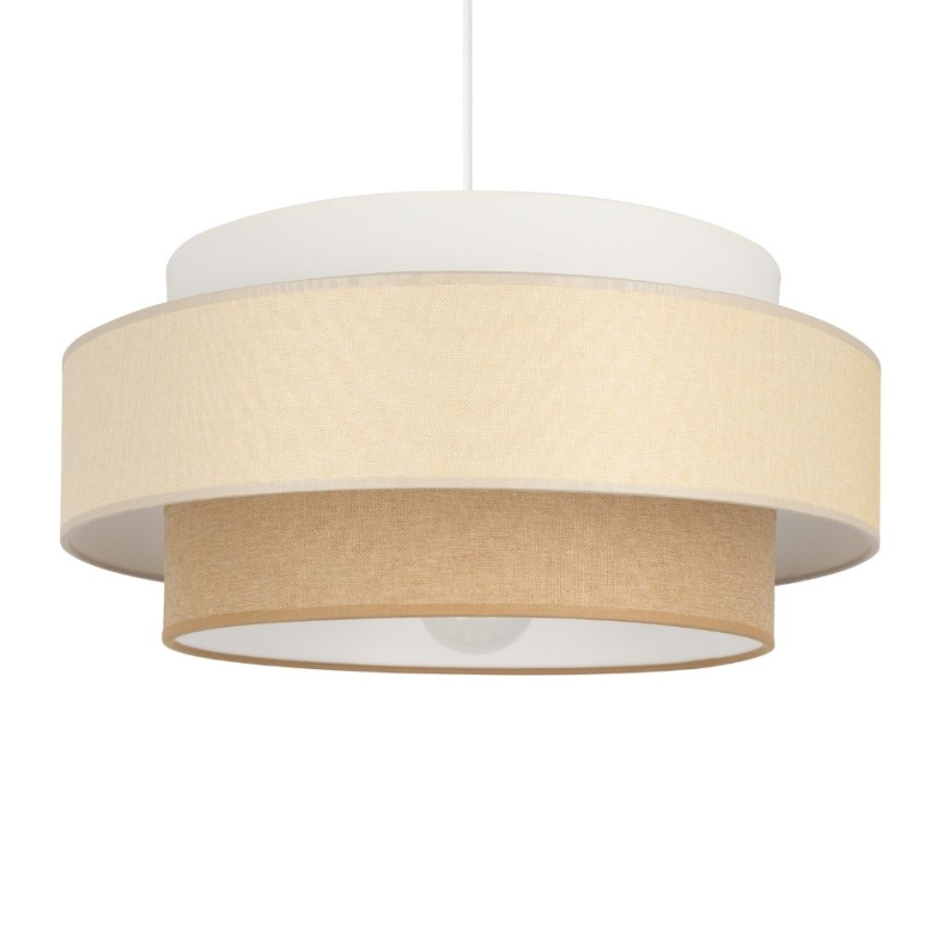 Brilagi - Lampadario a sospensione con cavo RESNA 1xE27/60W/230V Ø 40 cm crema/beige