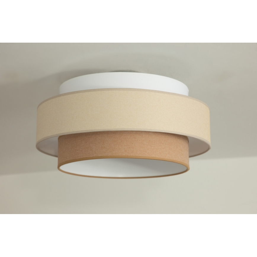 Brilagi - Lampadario a sospensione con cavo RESNA 1xE27/60W/230V Ø 40 cm crema/beige