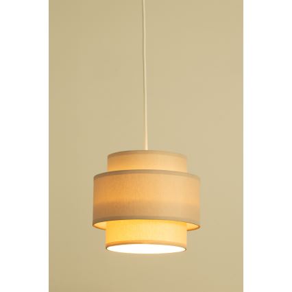 Brilagi - Lampadario a sospensione con cavo RESNA 3xE27/60W/230V Ø 45 cm beige