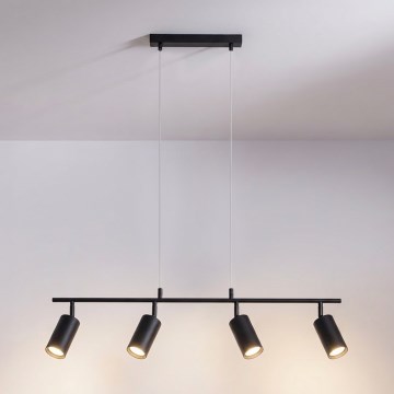 Brilagi - Lampadario a sospensione con cavo SELE 4xGU10/30W/230V nero