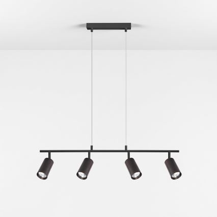 Brilagi - Lampadario a sospensione con cavo SELE 4xGU10/30W/230V nero