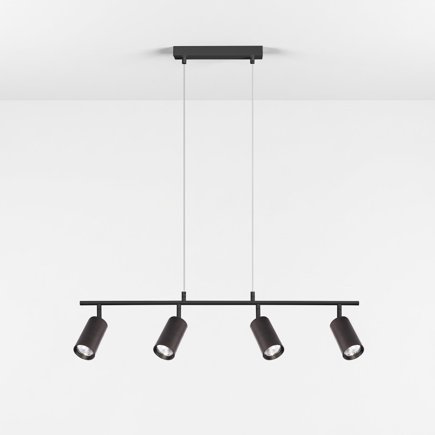 Brilagi - Lampadario a sospensione con cavo SELE 4xGU10/30W/230V nero