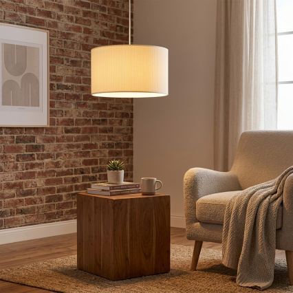 Brilagi - Lampadario a sospensione con cavo SIRIJA MODERN 1xE27/60W/230V Ø 35 cm colore crema