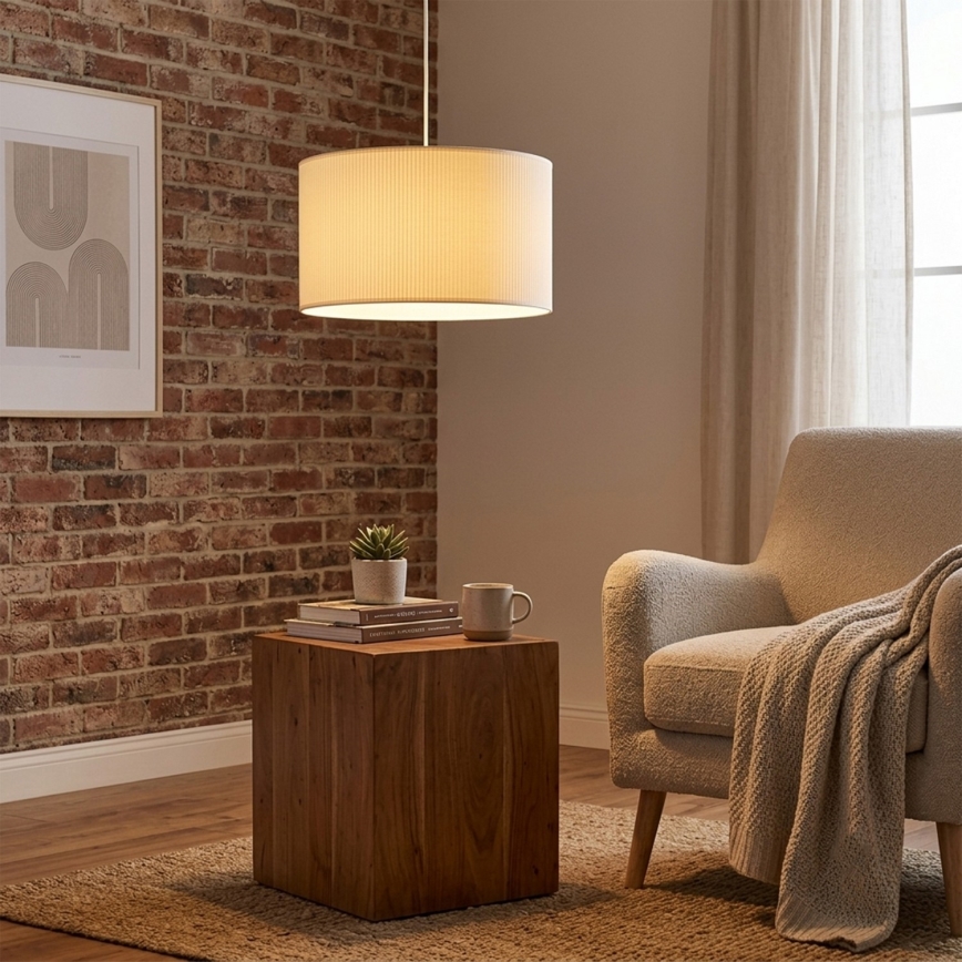 Brilagi - Lampadario a sospensione con cavo SIRIJA MODERN 1xE27/60W/230V Ø 35 cm colore crema