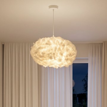Brilagi - Lampadario a sospensione con cavo SOLEAIR 2xE27/40W/230V Ø 60 cm bianco