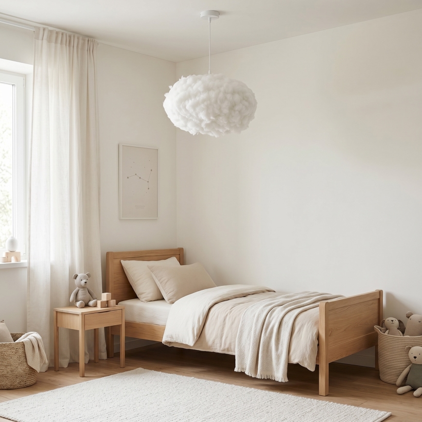 Brilagi - Lampadario a sospensione con cavo SOLEAIR 2xE27/40W/230V Ø 60 cm bianco
