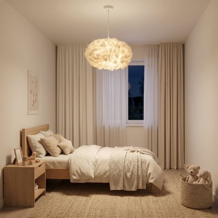 Brilagi - Lampadario a sospensione con cavo SOLEAIR 2xE27/40W/230V Ø 60 cm bianco
