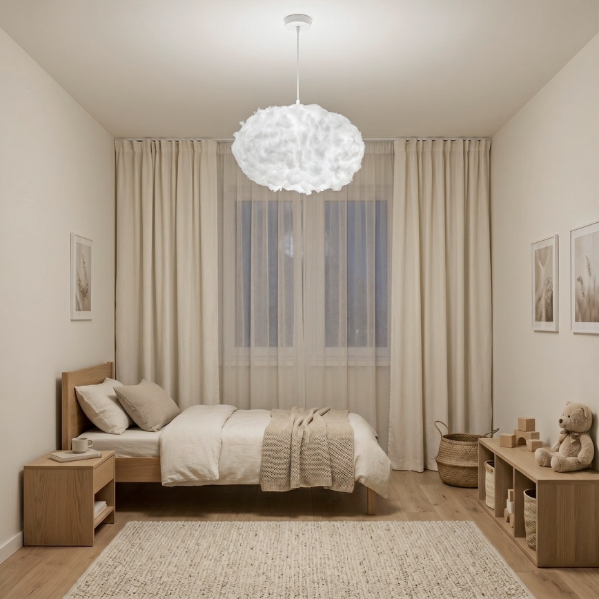 Brilagi - Lampadario a sospensione con cavo SOLEAIR 2xE27/40W/230V Ø 60 cm bianco