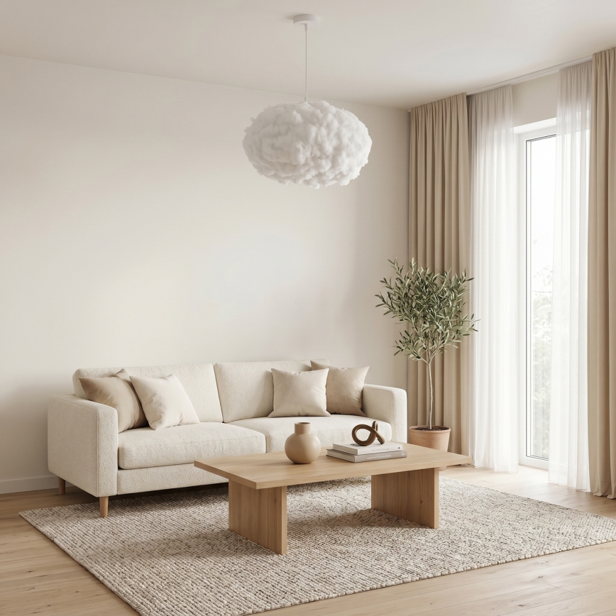 Brilagi - Lampadario a sospensione con cavo SOLEAIR 2xE27/40W/230V Ø 60 cm bianco