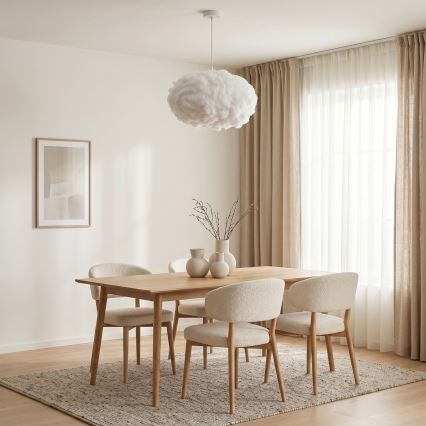 Brilagi - Lampadario a sospensione con cavo SOLEAIR 2xE27/40W/230V Ø 60 cm bianco