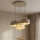 Brilagi - Lampadario a sospensione con cavo SPRING 3xE27/60W/230V beige/oro