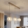 Brilagi - Lampadario a sospensione con cavo STELLA 3xE27/60W/230V beige/oro