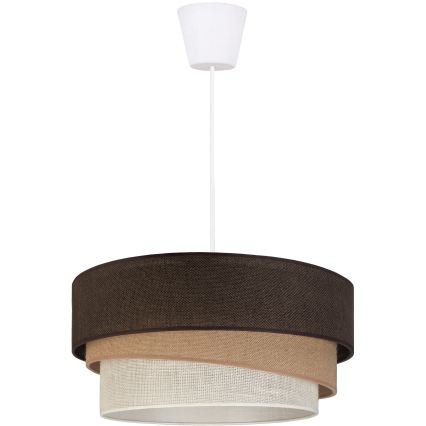 Brilagi - Lampadario a sospensione con cavo TRIO 1xE27/60W/230V Ø 40 cm marrone/beige/bianco