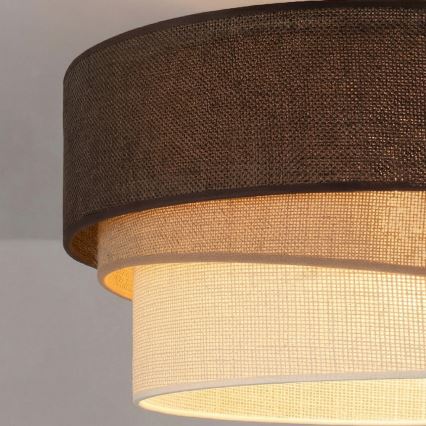 Brilagi - Lampadario a sospensione con cavo TRIO 1xE27/60W/230V Ø 40 cm marrone/beige/bianco