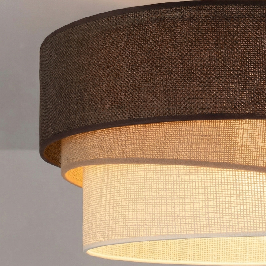 Brilagi - Lampadario a sospensione con cavo TRIO 1xE27/60W/230V Ø 40 cm marrone/beige/bianco
