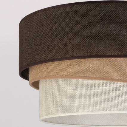 Brilagi - Lampadario a sospensione con cavo TRIO 1xE27/60W/230V Ø 40 cm marrone/beige/bianco