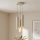 Brilagi - Lampadario a sospensione con cavo TUBE 3xGU10/15W/230V beige/oro