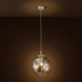 Brilagi - Lampadario a sospensione con cavo VULCANO 1xE27/15W/230V Ø 25 cm beige/beige fumé