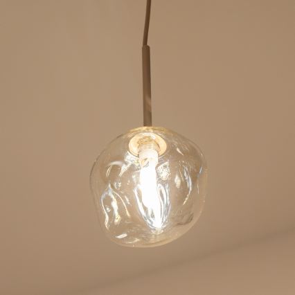 BRILAGI - Lampadario a sospensione con cavo VULCANO 1xG9/8W/230V Ø 15 cm beige/fumé